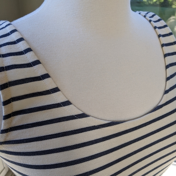Madewell Navy and Cream Striped Tank Scoop neck Dress size XS - Picture 6 of 10